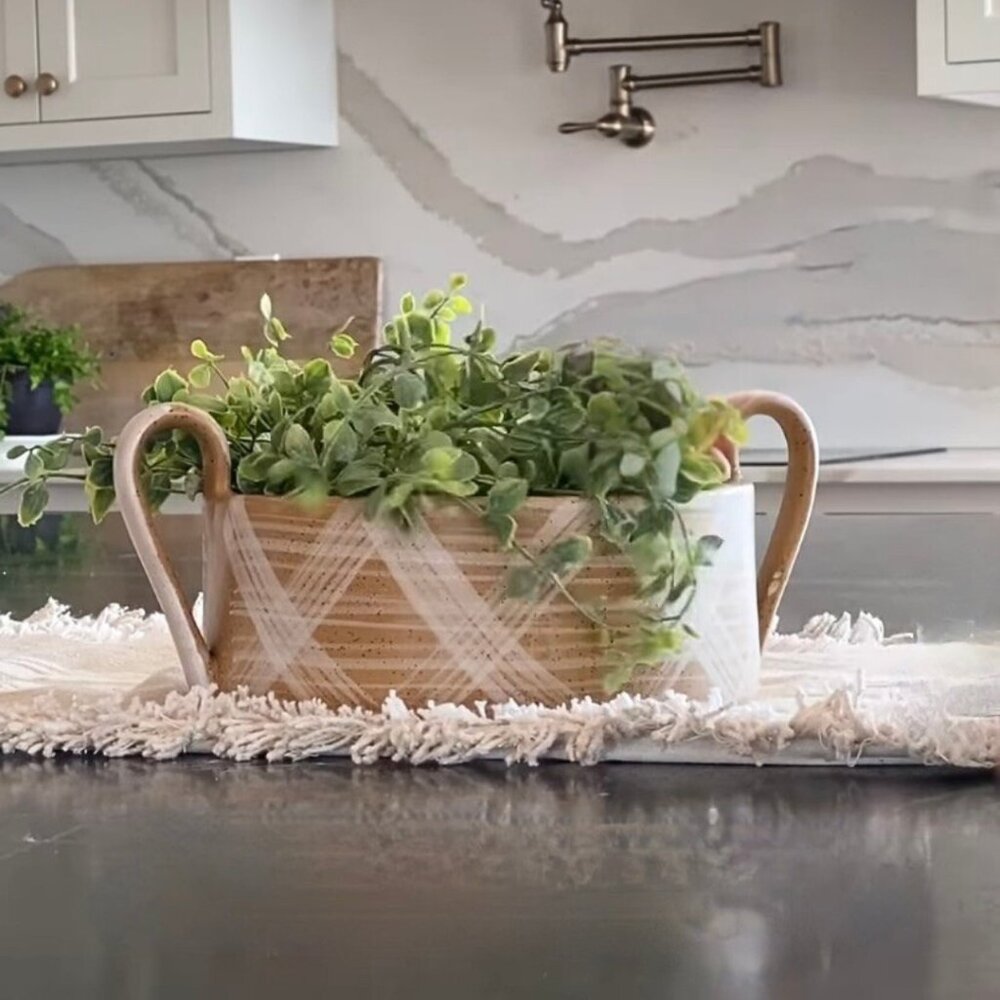 2-Handled Ceramic Bowl